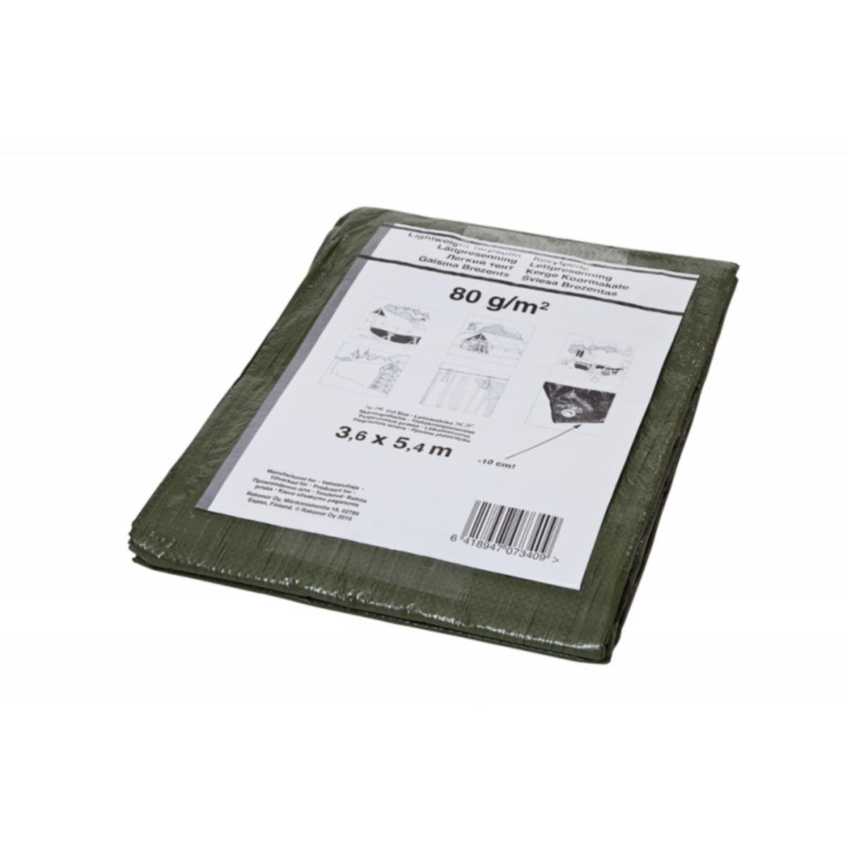 Presenning Tectis 80g - PRESENNING GRÖN 5.4X7.2M 80GR TECTIS 5505472
