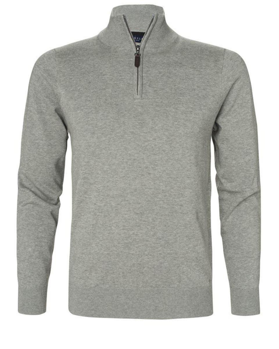 Sweatshirt Berkeley Brockton 1730 - TRÖJA HALVZIP BROCKTON GRÅ XXL 17309008