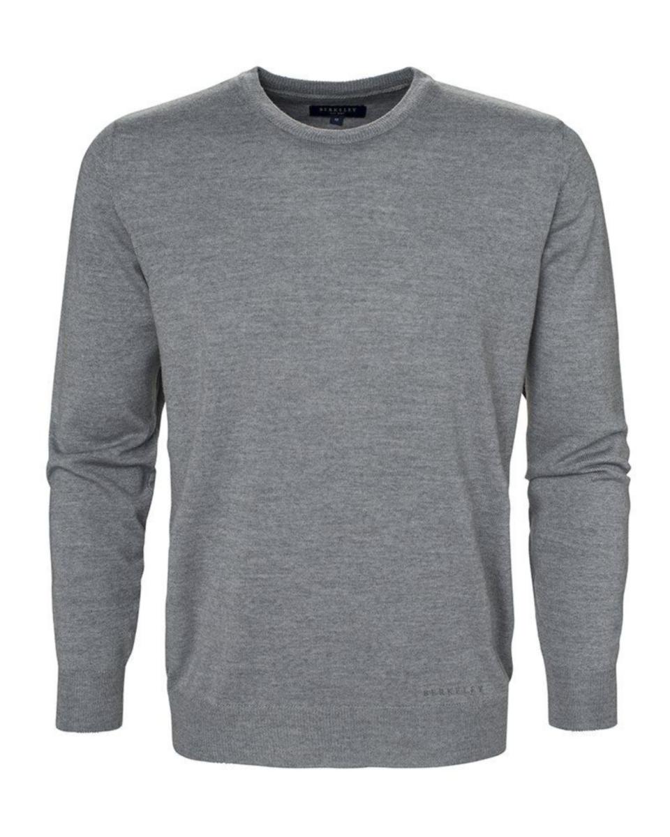 Tröja Berkeley Wilton 1722 - TRÖJA WILTON CREW NECK 1722 MERINO GRÅ MELERAD L