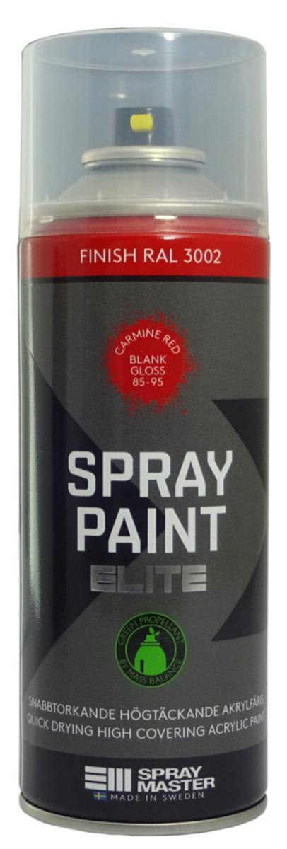 Spray Paint Elite Spray Master - SPRAYFÄRG ELITE RÖD RAL3002 BLANK 400ML SPRAY MASTER