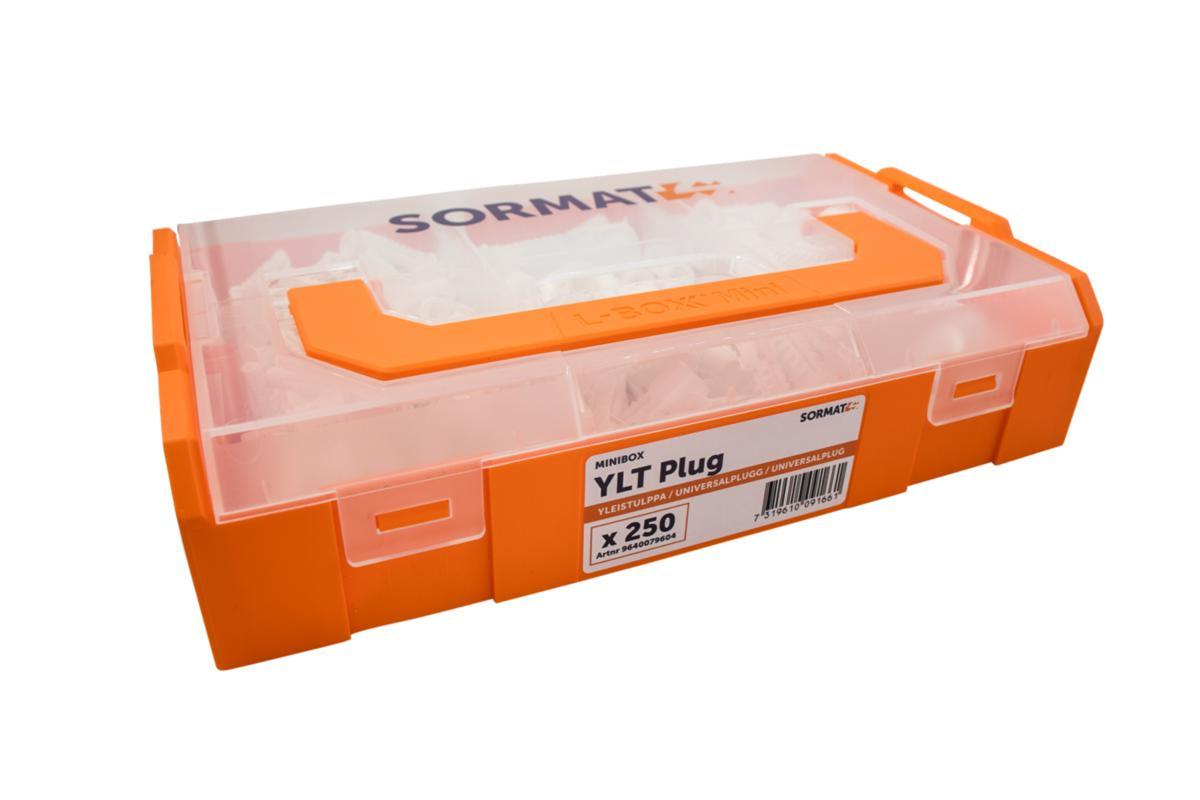 Universalplugg Sormat YLT Minibox - MINIBOX YLT PLUGG SORMAT NYLONPLUGG 6/8/10MM 250ST