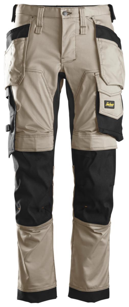 Midjebyxa Snickers 6241 Allround Work Stretch - MIDJEBYXA 6241 KHAKI/SV 150 SNICKERS 62412004150