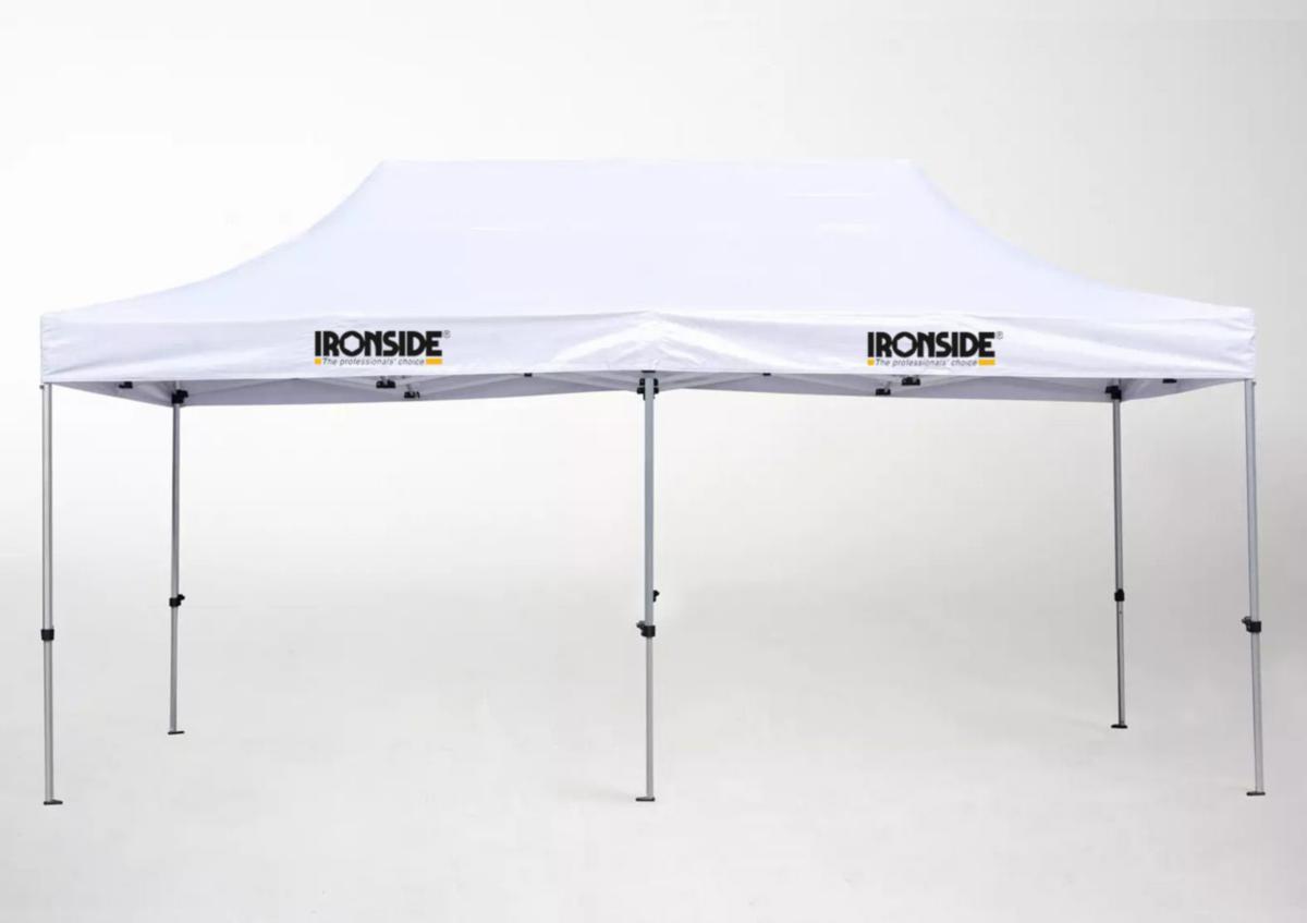 Tält Ironside 8x4 m - TÄLT IRONSIDE ALU/PVC VITT L=7,82M BR=3,94M H=2.3M 900036
