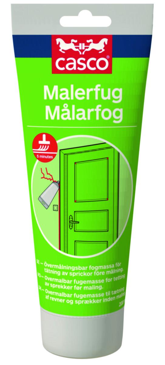 Akrylfogmassa Casco Målarfog - AKRYLFOGMASSA CASCO MÅLARFOG INOMHUS VIT 200 ML