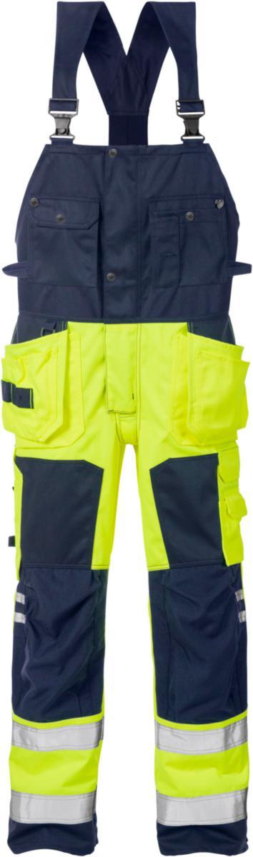 Hängslebyxa Fristads 1014 PLU - HÄNGSLEBYXA 1014PLU GUL/MAC44 FRISTADS 101018-171 C44