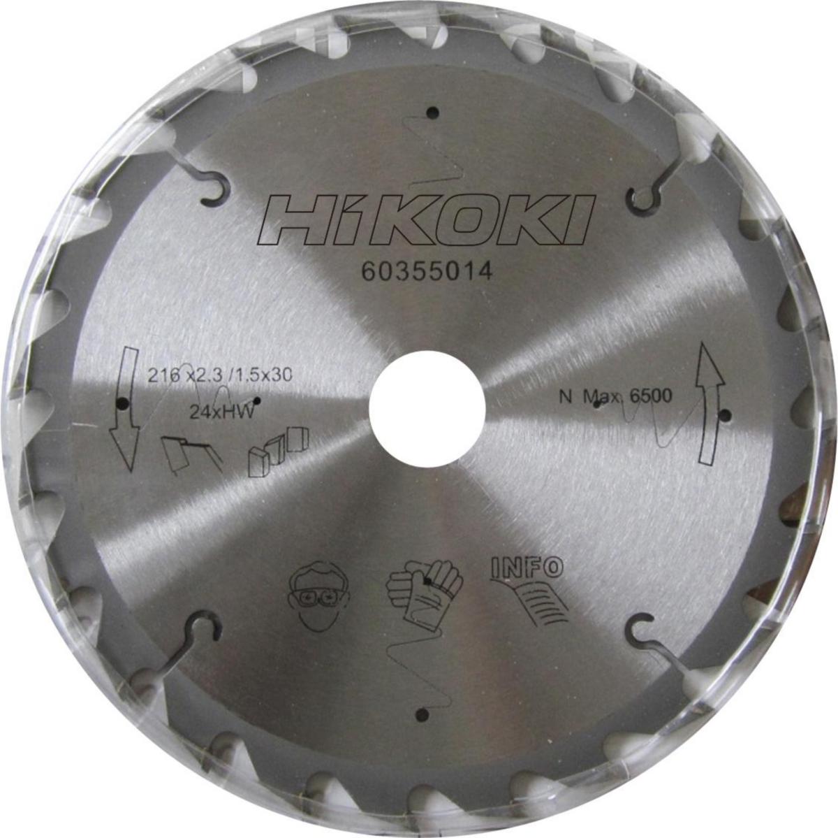 Sågklinga HiKOKI Alu/Laminat - SÅGKLINGA 216X2.3 24T 30MM HÅL HiKOKI 60355014