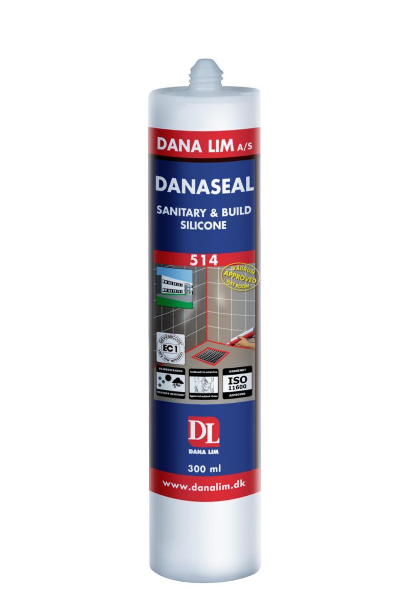 Fogmassa Dana 514 Silikon Danaseal Sanitary & Build - FOGMASSA SILIKON DANA 514 TRAN VÅTRUM & BYGG 300ML