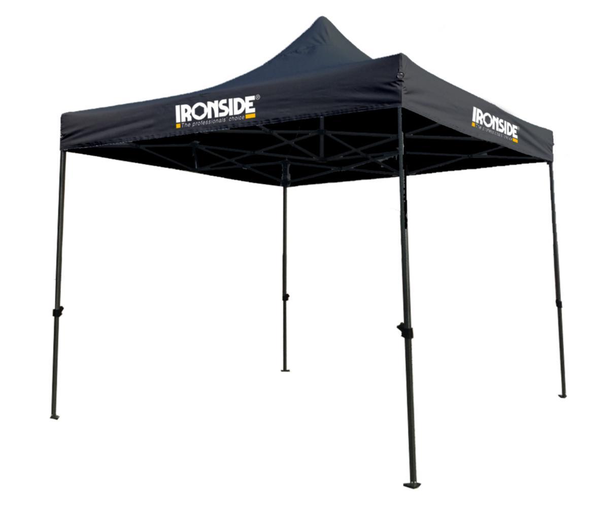 Tält Ironside 3x3 m - TÄLT IRONSIDE STÅL/PVC SVART L=2,9 M B=2,9 M H=2,4M