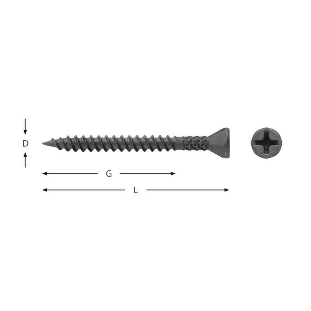 Bandad Spånskiveskruv för stål 1mm  FOS - BAND SPÅNSKIVESKR.30 STÅL FOS 1MM.6X.LÅD VSB RBF1830