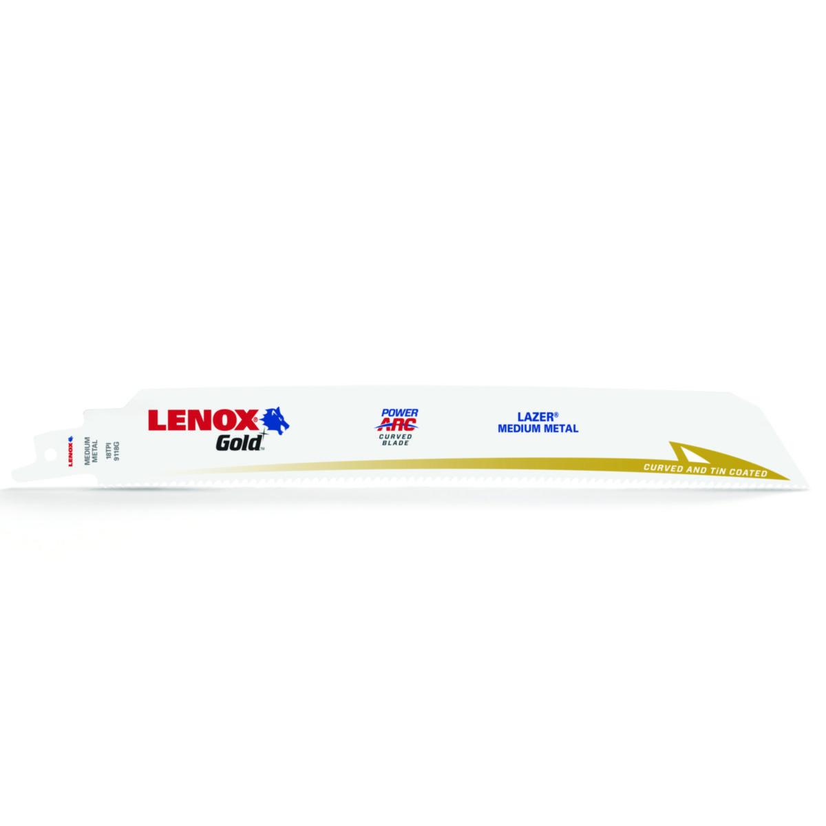 Tigersågblad Lenox Gold Lazer™ (Heavy Duty Metalkapning) - TIGERSÅGBL.18TX225 9118G 5/ GOLD LENOX