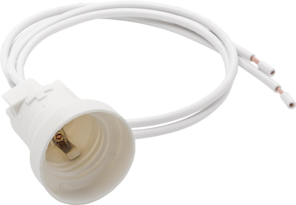 Lamphållare E27, med lågvoltskabel - LAMPHÅLLARE LÅGVOLT E27 M 0.5M RKUB 2X2.5 500/ GEL 10.7782007