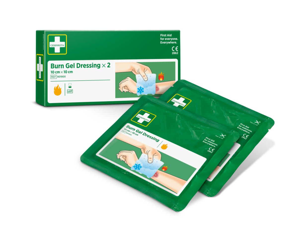 Brännskadekompress Cederroth Burn Gel 901900 - BURN GEL DRESSING 10 CEDERROTH 901900