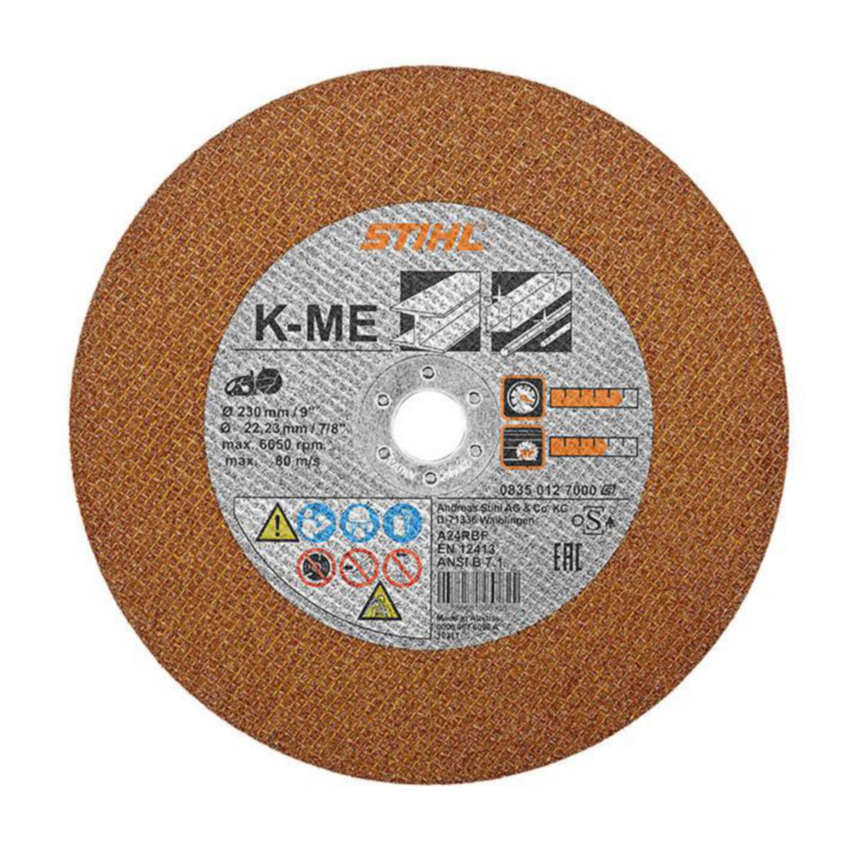 Kapskiva Stihl K-ME Stål - KAPSKIVA STÅL K-ME Ø 230 MM/9" STIHL 0835-012-7000
