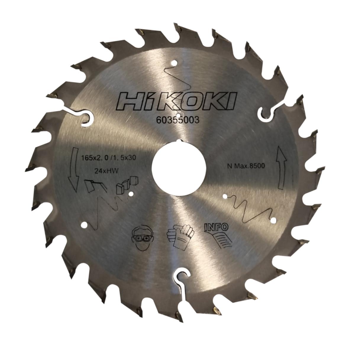 Cirkelsågklinga Hikoki - SÅGKLINGA 165X30 24T/2.0 TRÄ/LAMINAT HIKOKI 60355003
