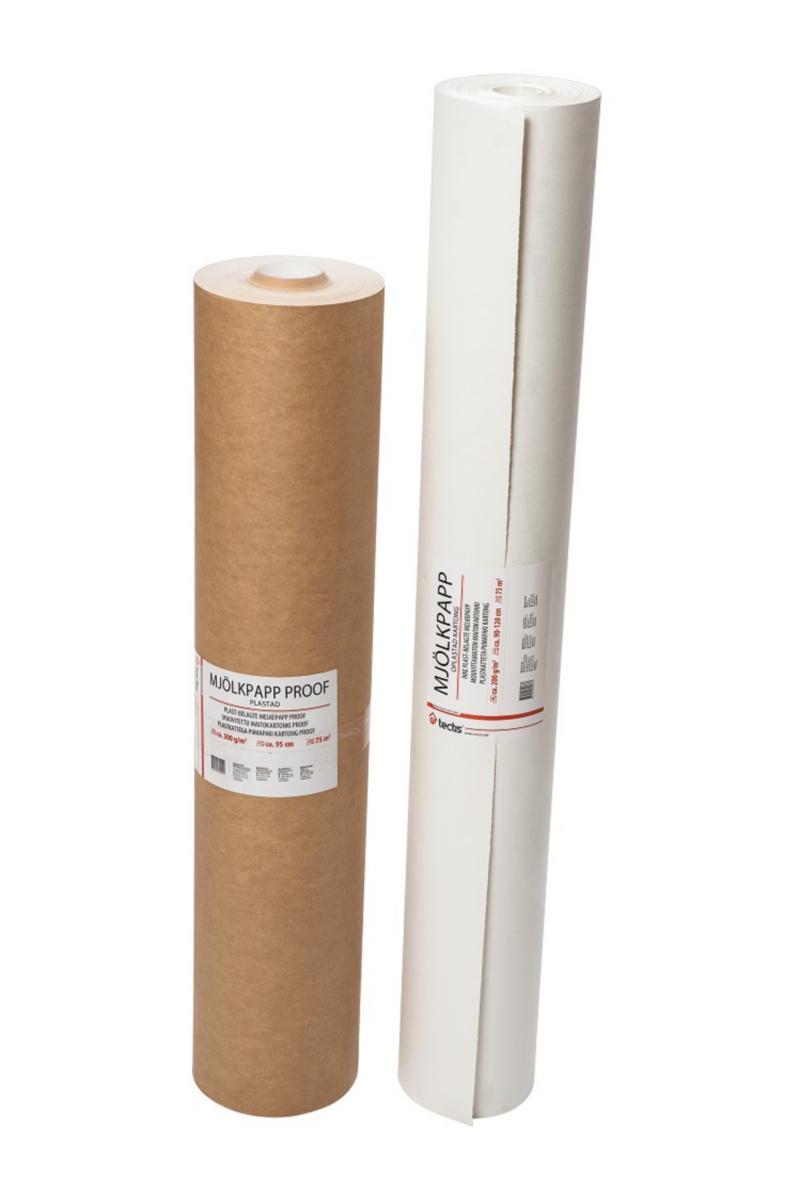 Mjölkpapp oplastad 75M2/90-120CM - MJÖLKPAPP OPLASTAD 75M2/90-120 P34 200G/M2 25/PA TE 01200034