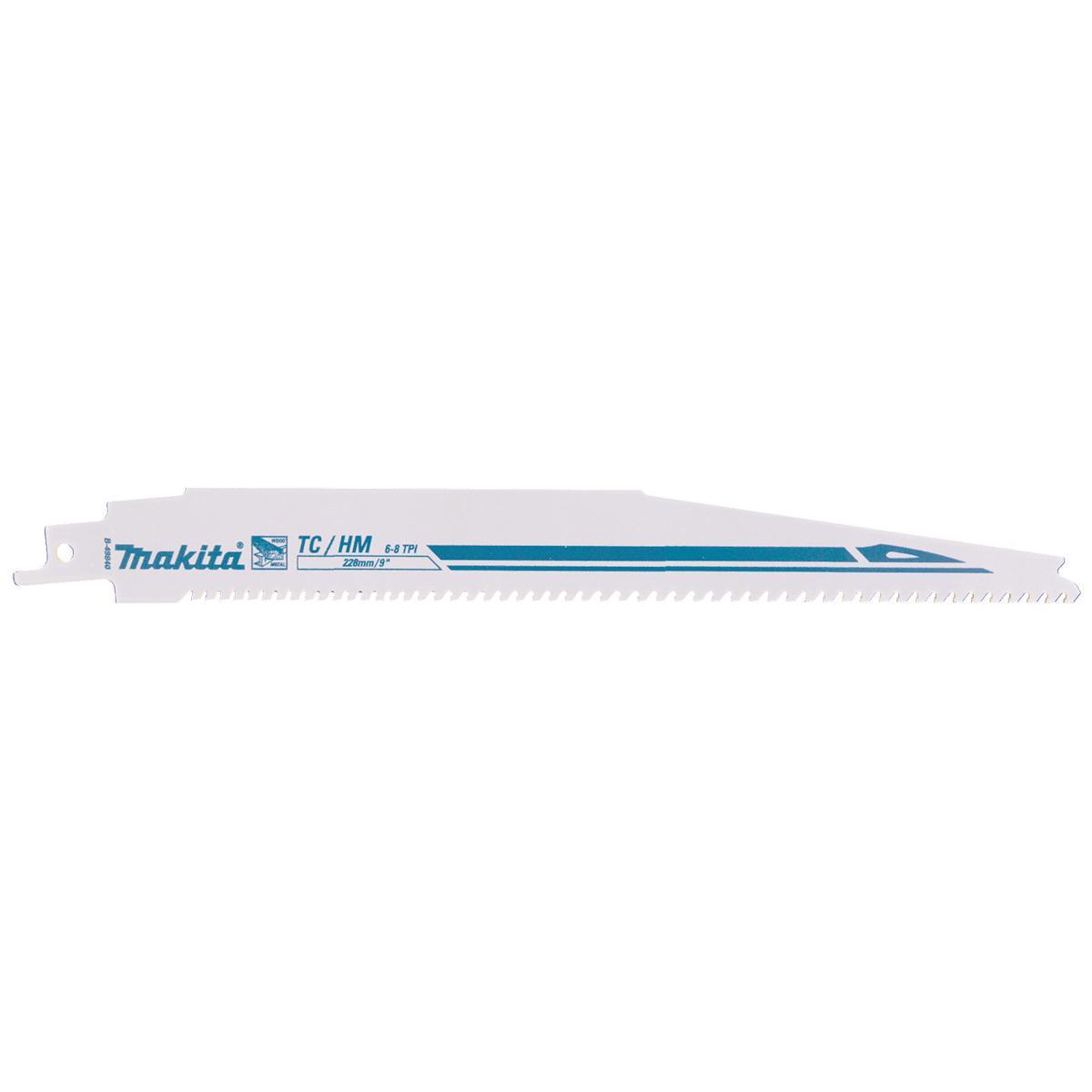 Tigersågblad Makita Trä/Metall HM - TIGERSÅGBLAD B-49840 MAKITA TRÄ/METALL 6-8TPI 228MM