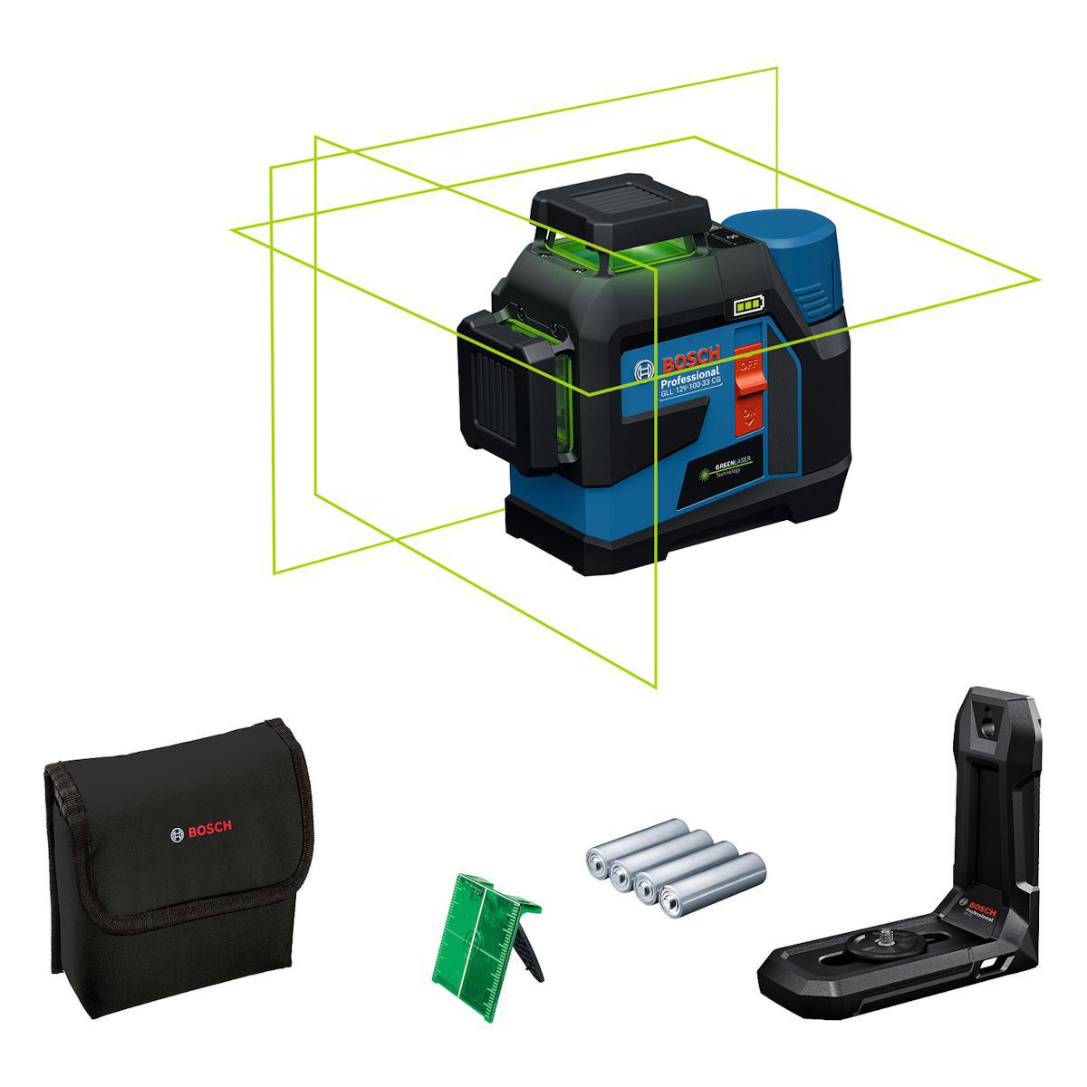Linjelaser BOSCH GLL 12V-100-33 CG - LASER GLL 12V-100-33 CG/AA BOSCH 0601065400