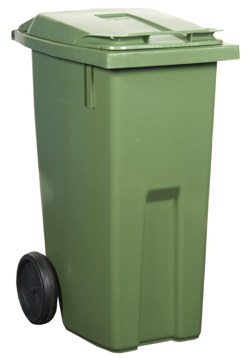Sopkärl PWS 2 hjul - SOPKÄRL PWS 140L GRÖN PLAST MED LOCK 8001100477