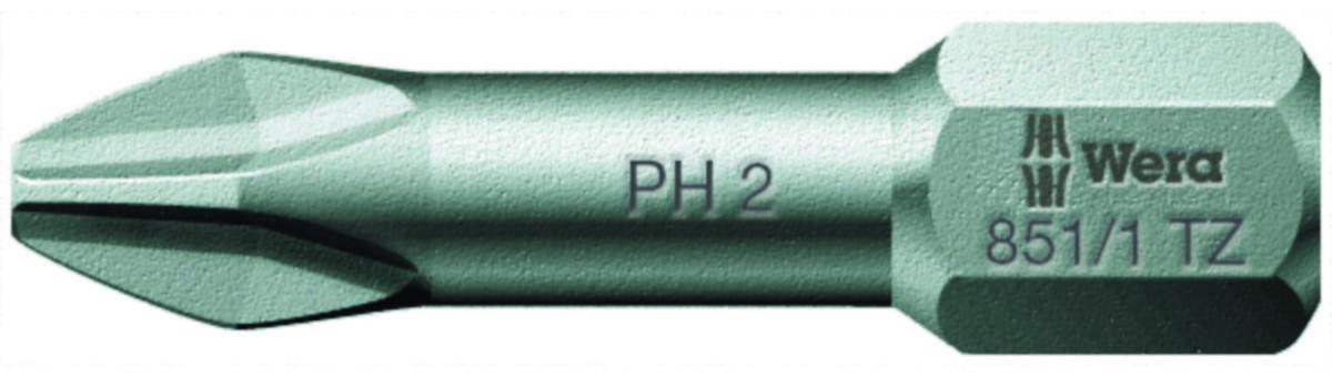 Bits Wera 851/1 TZ/Z för Phillips krysspår - BITS WERA 851/1 TZ PH2 LÄNGD 25MM