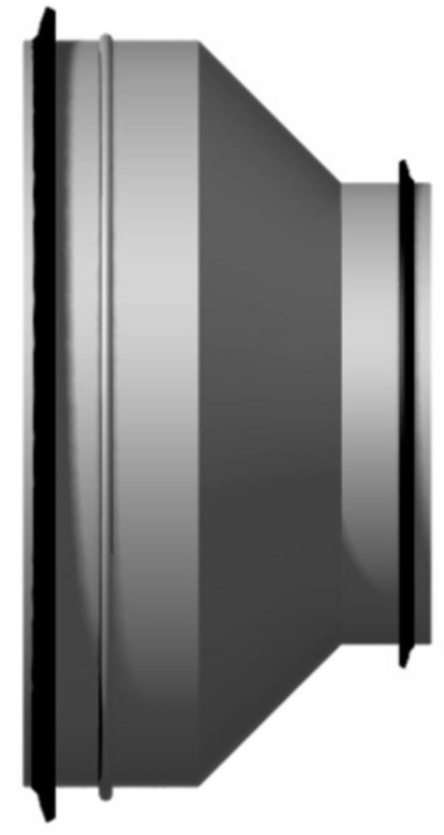 Dimensionsförändring BDED-3, koncentrisk (nippel - nippel), FläktGroup - REDUCERING BDED-3-015-012 (150MM) KONCENT NN FLÄKTGROUP