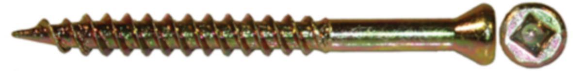 Golv-/Sockelskruv Stål Grabber - GOLV/SOCKELSKRUV VIT 3,8X42MM 100/ GRABBER 17S-VIT