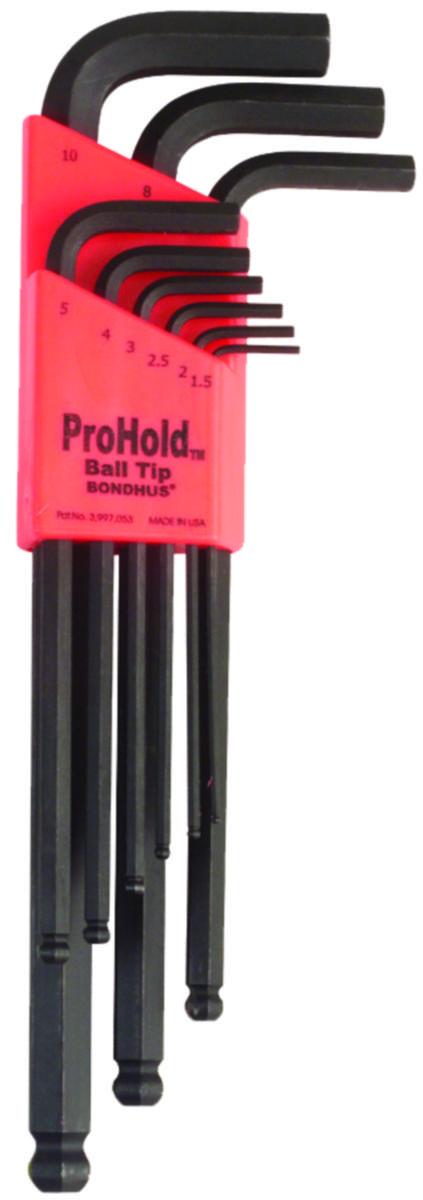 Vinkelnyckelsats Bondhus PBLX ProHold - VINKELNYCKELSATS BONDHUS PROHOLD PBLX13 .050-3/8"