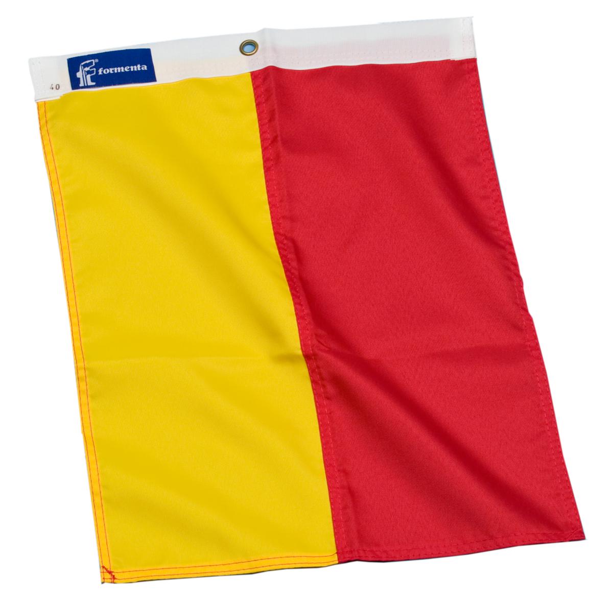 Varningsflagga - VARNINGSFLAGGA RÖD/GUL 40X35CM 10ST/FRP