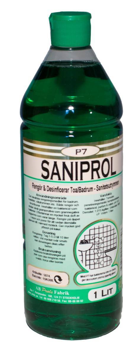 Sanitetsrengöring Saniprol P7 - RENGÖRING PROL SANIPROL P7 1L 5074 SANITETSRENT