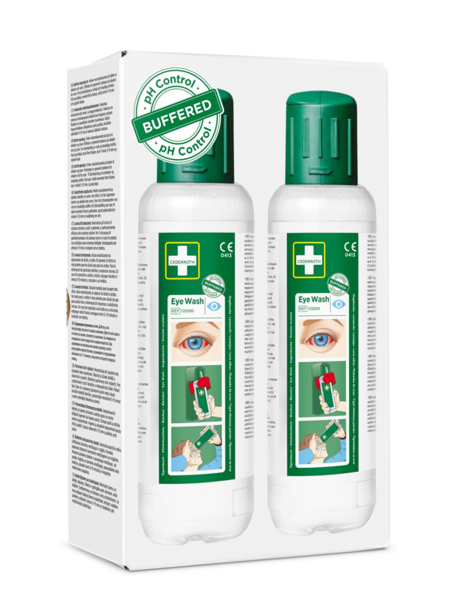 Ögondusch Cederroth buffrad 725200 - ÖGONDUSCHFLASKA 500 ML 2-PACK CEDERROTH 725200