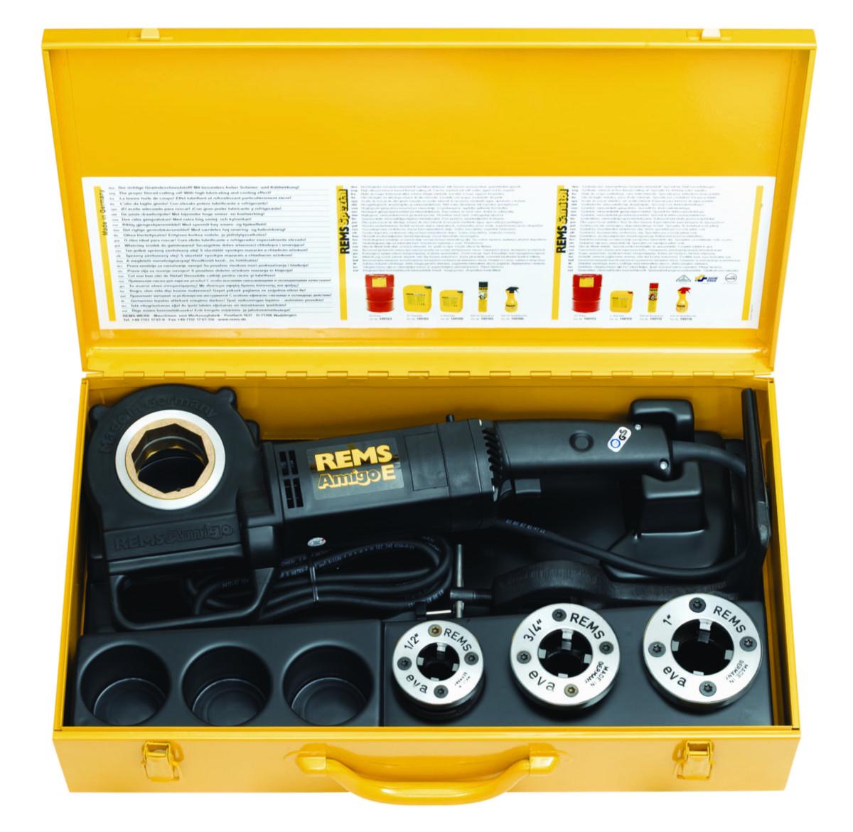 Handgängmaskin Rems Amigo E - REMS AMIGO E SET R 1/2-3/4-1" REMS 530013 R220