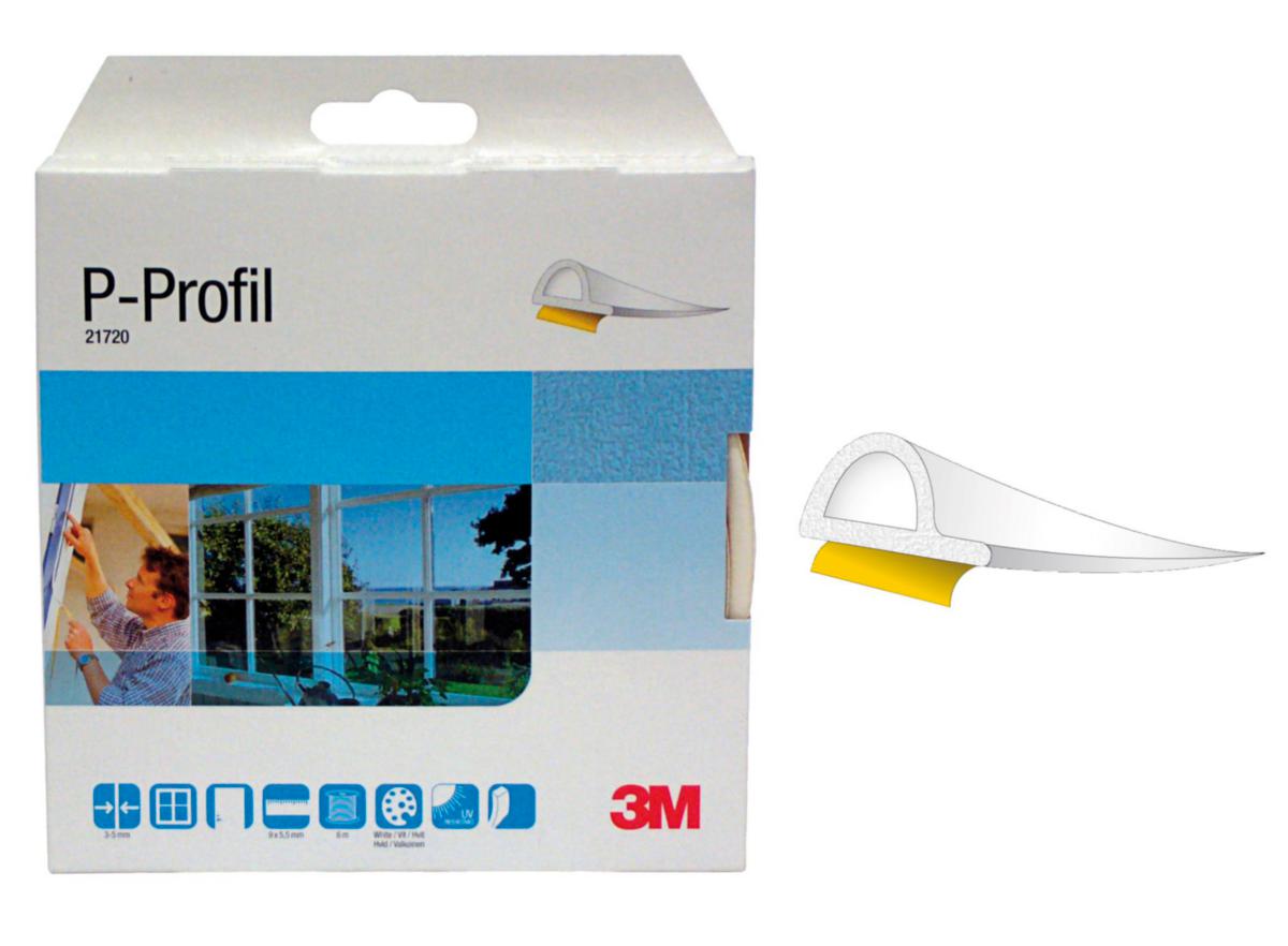 Tätningslist 3M P-Profil - TÄTNINGSLIST P-LIST EPDM 21741 24M-9X5.5MM BRUN SJH