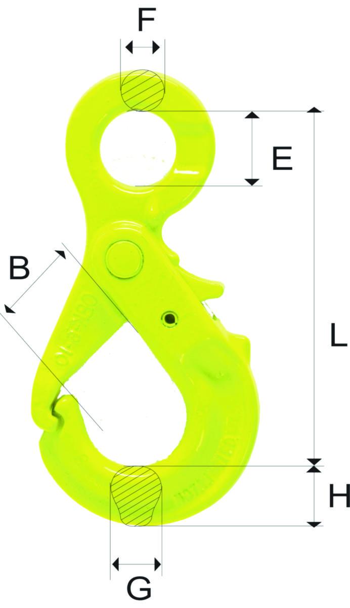 Säkerhetskrok Gunnebo Industrier GrabIQ typ OBK - SÄKERHETSKROK OBK GRABIQ 10-10 4,0T GUNNEBO Z101145