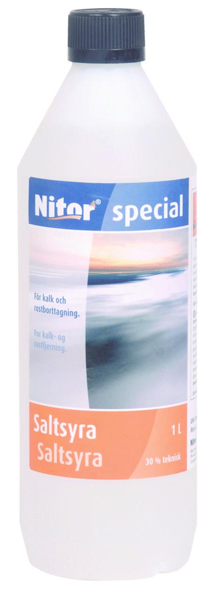 Avkalkningsmedel Saltsyra Nitor - SALTSYRA 30% 1 LIT NITOR 80692 203057