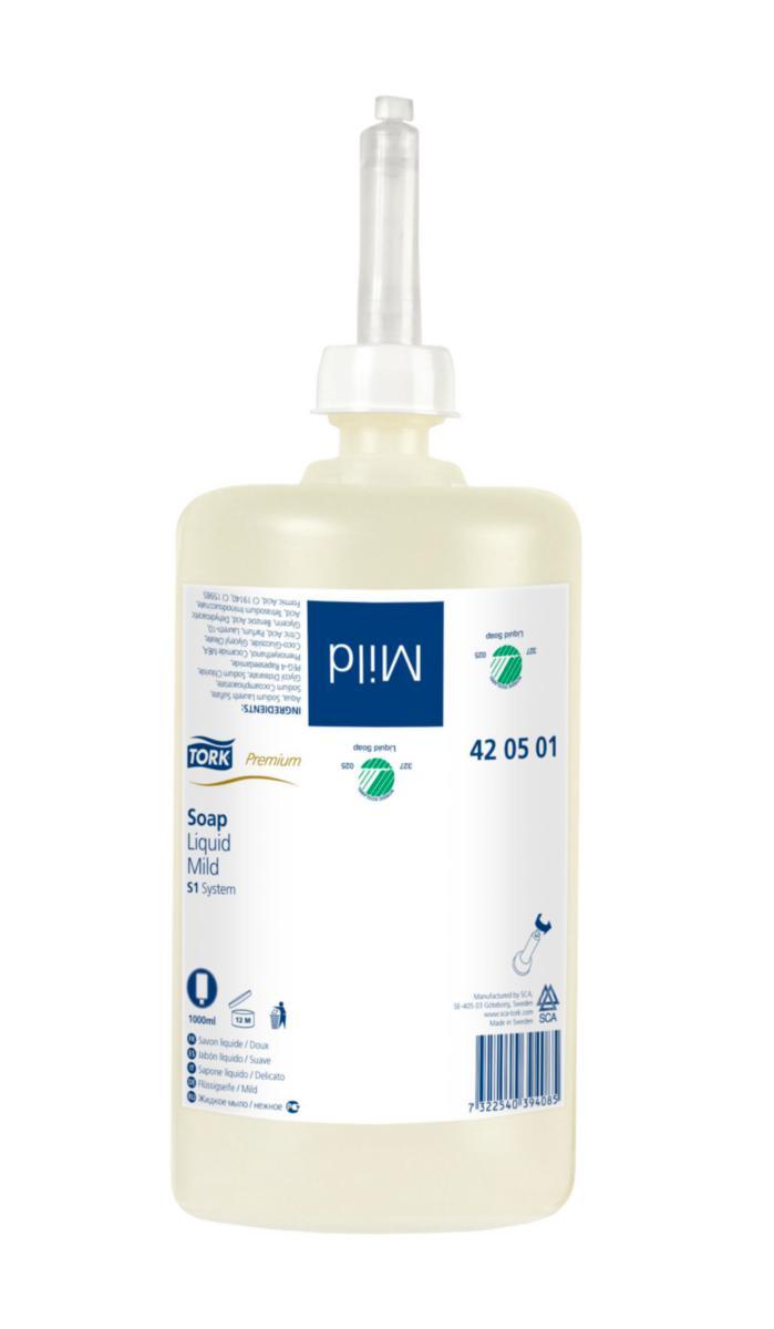 Flytande tvål Tork S1 - TVÅLCREME 1L MILD S1 TORK 420501