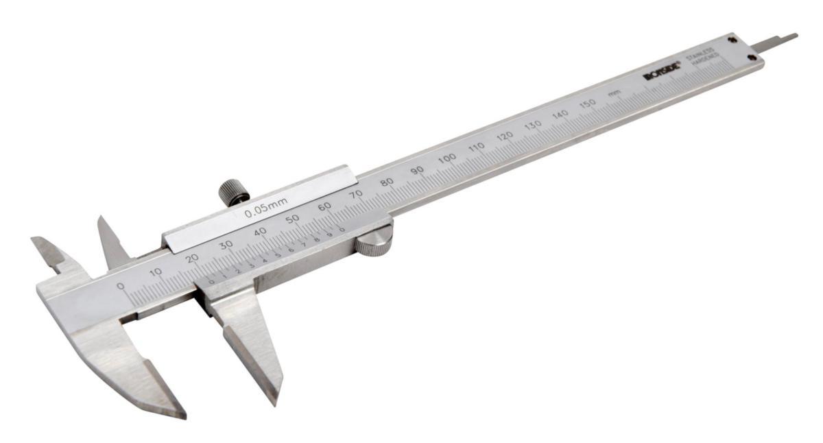Skjutmått Ironside med ritsspets - SKJUTMÅTT 150MM/0.02 MED RITS MM/TUM RF IRONSIDE 151139