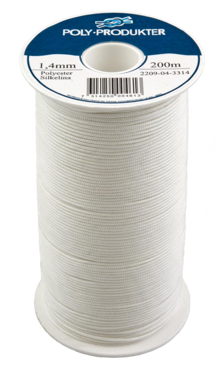 Polyestersilkelina/ persiennlina - POLYESTERLINA 4.0MMX30M VIT POLYPRODUKTER 2209040640