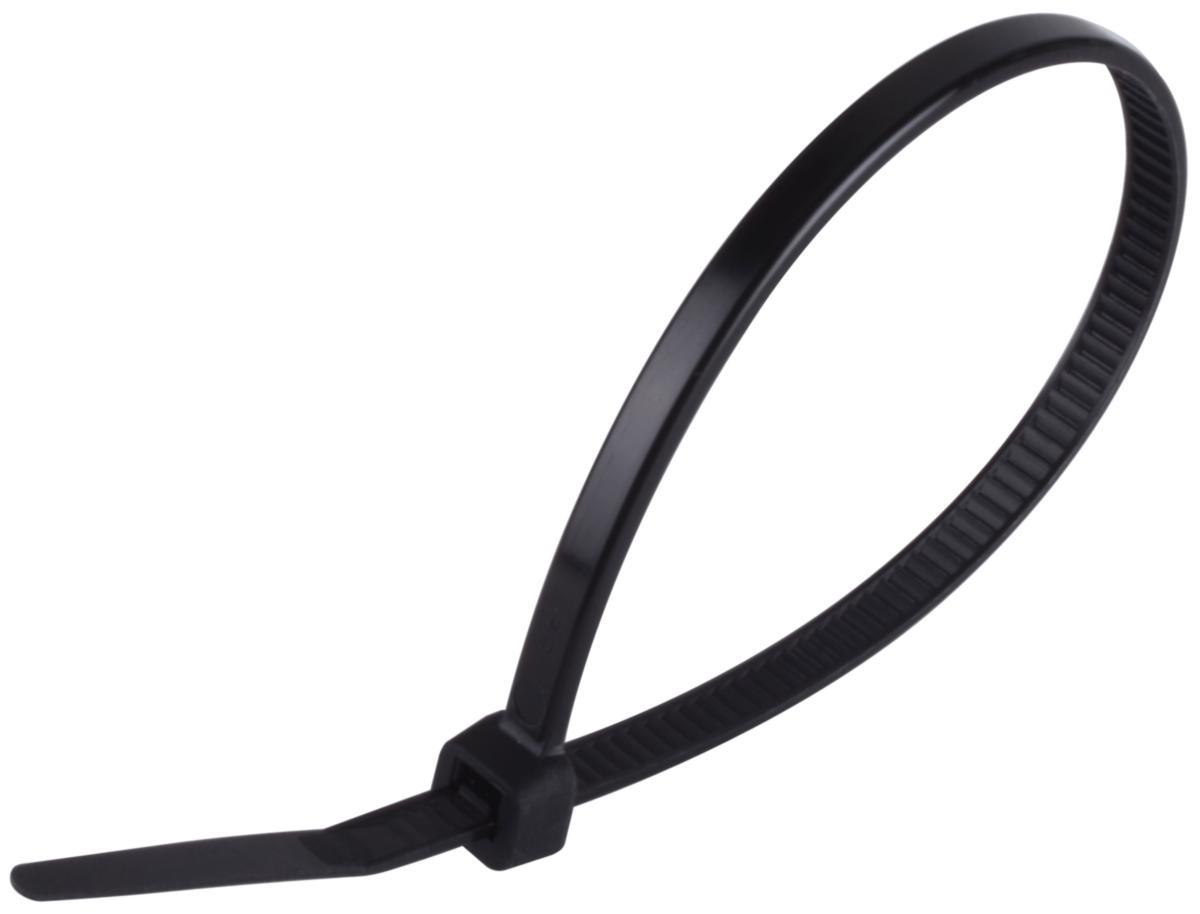 Buntband, svart, UV-beständig (utomhusbruk) - BUNTBAND SVART 290X4.8MM 100/ UV-BESTÄNDIG GELIA 4005320322