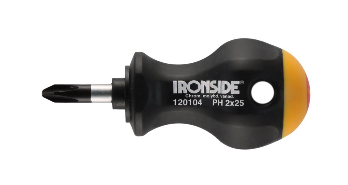 Skruvmejsel Ironside PH stubby - SKRUVMEJSEL PH 2 X 25MM STUBBY IRONSIDE 120081/120104