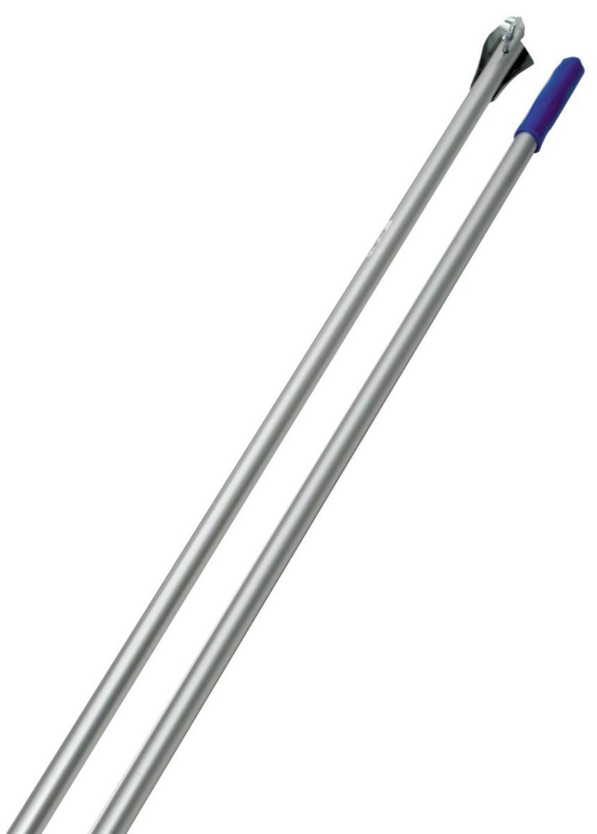 Redskapsskaft med borsthållare aluminium - ALUMINIUMSKAFT NORDEX 150CM MED BORSTHÅLLARE