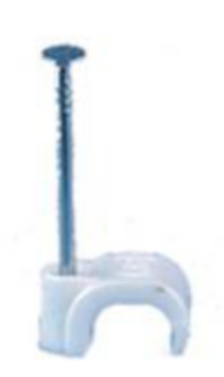 Ledningshållare, kartong, oval - LEDNINGSHÅLL 3X5 OVAL VIT 100/ GELIA 05.0400105