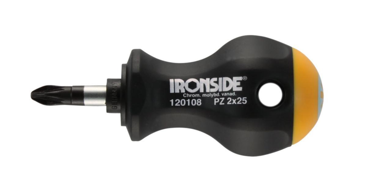 Skruvmejsel Ironside PZ stubby - SKRUVMEJSEL PZ 1 X 25MM STUBBY IRONSIDE 120086/120107