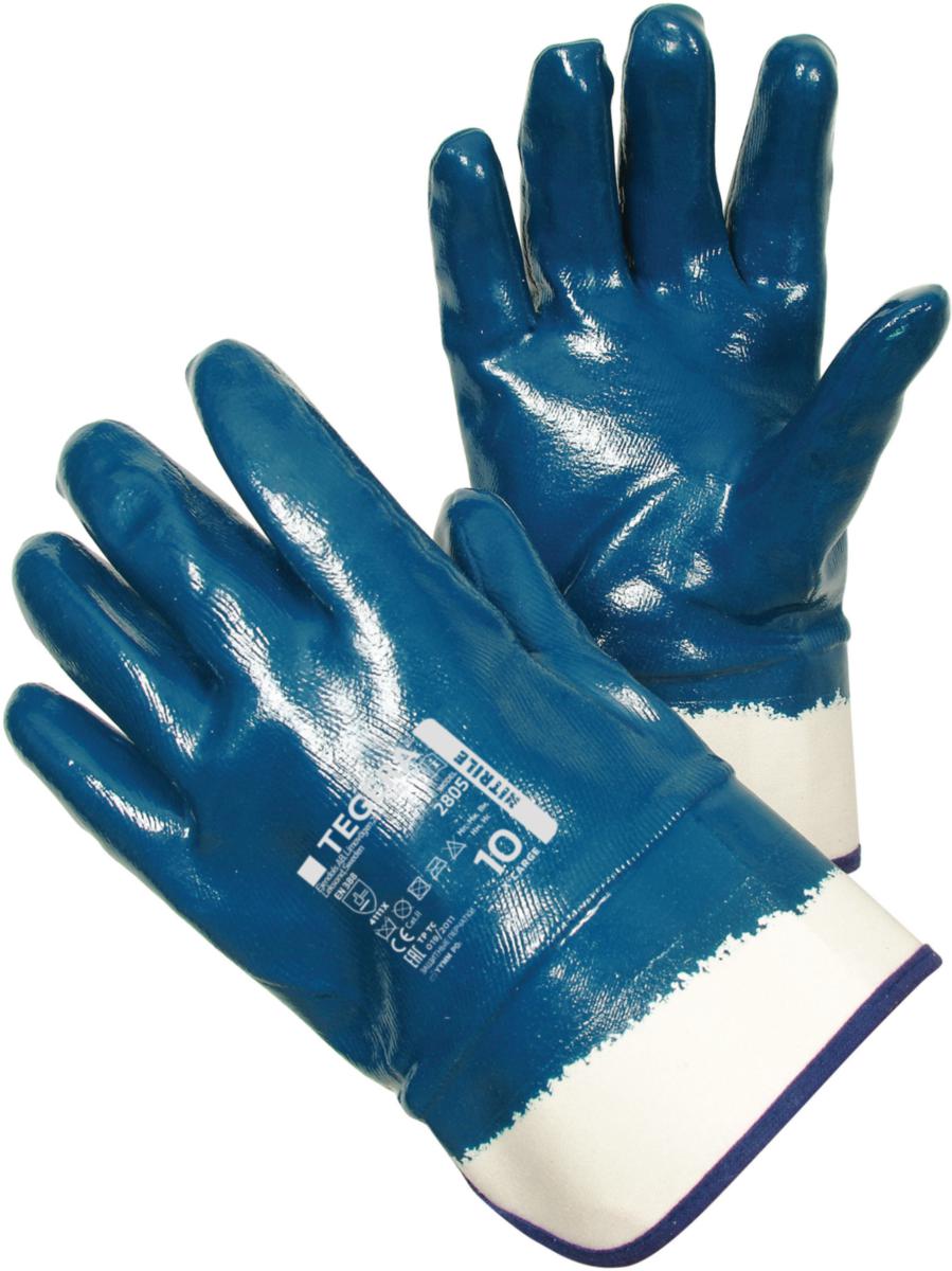 Arbetshandske Tegera 2805 - ARB.HANDSKE NITRIL 2805-10 DOPPAD/TEGERA 2805-10