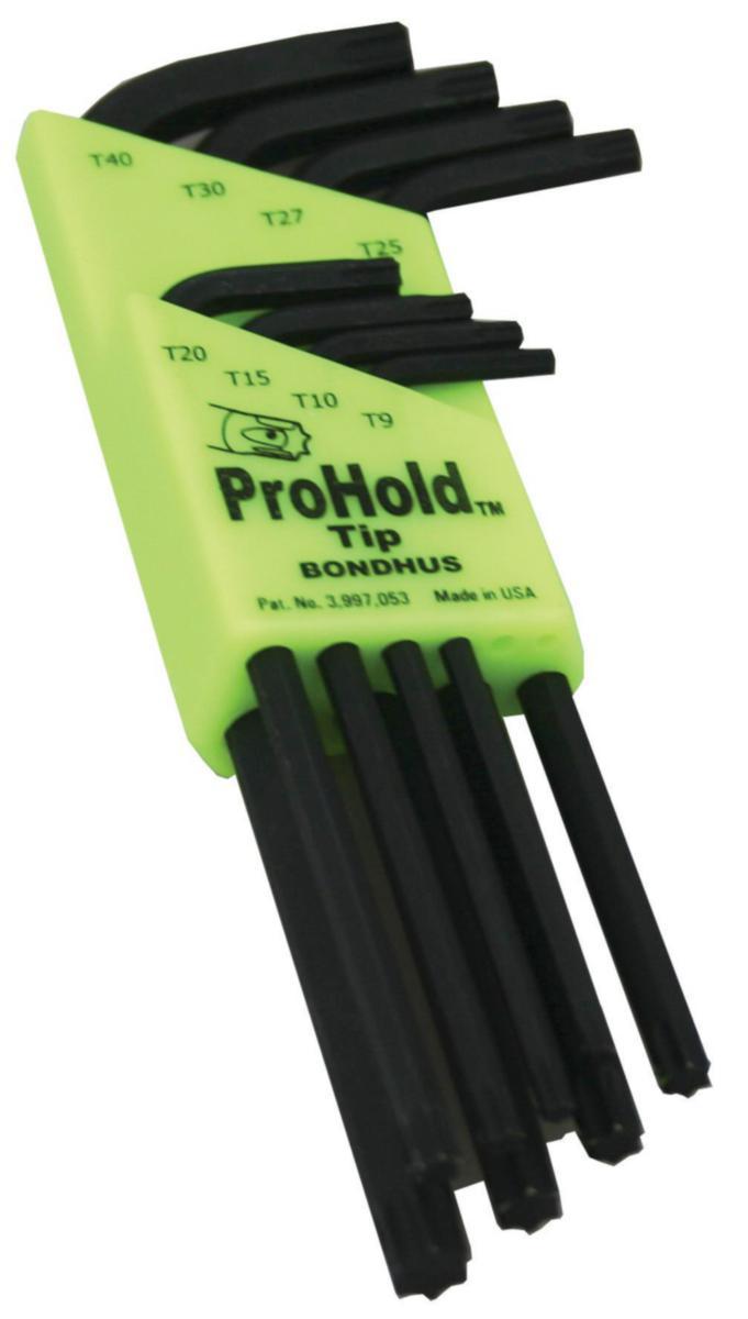 Vinkelnyckelsats Bondhus Torx Prohold - VINKELNYCKELSATS BONDHUS TORX PROHOLD PHTX8 T9-T40
