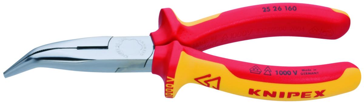 Spetstång Knipex 2526 1000V - SPETSTÅNG KNIPEX 2526-160MM VDE ISOLERAD
