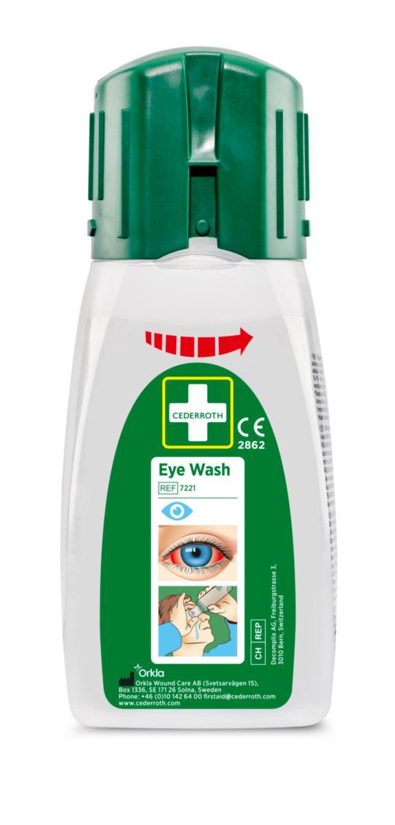 Ögonduschflaska Cederroth buffrad 7221 fickmodell - ÖGONDUSCHFLASKA 235 ML 7221 CEDERROTH 7221