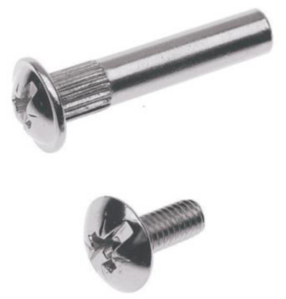 Förbindelsebeslag A2604 - FÖRBINDELSEBESLAG 2604 NICKEL M4-SKRUV HYLSA 4/SB HABO 53462