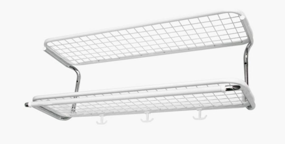 Hatthylla Essem Classic 301 Vit/Krom - HATTHYLLA 301-100 VIT/KROM ESSEM 301-100 V/K
