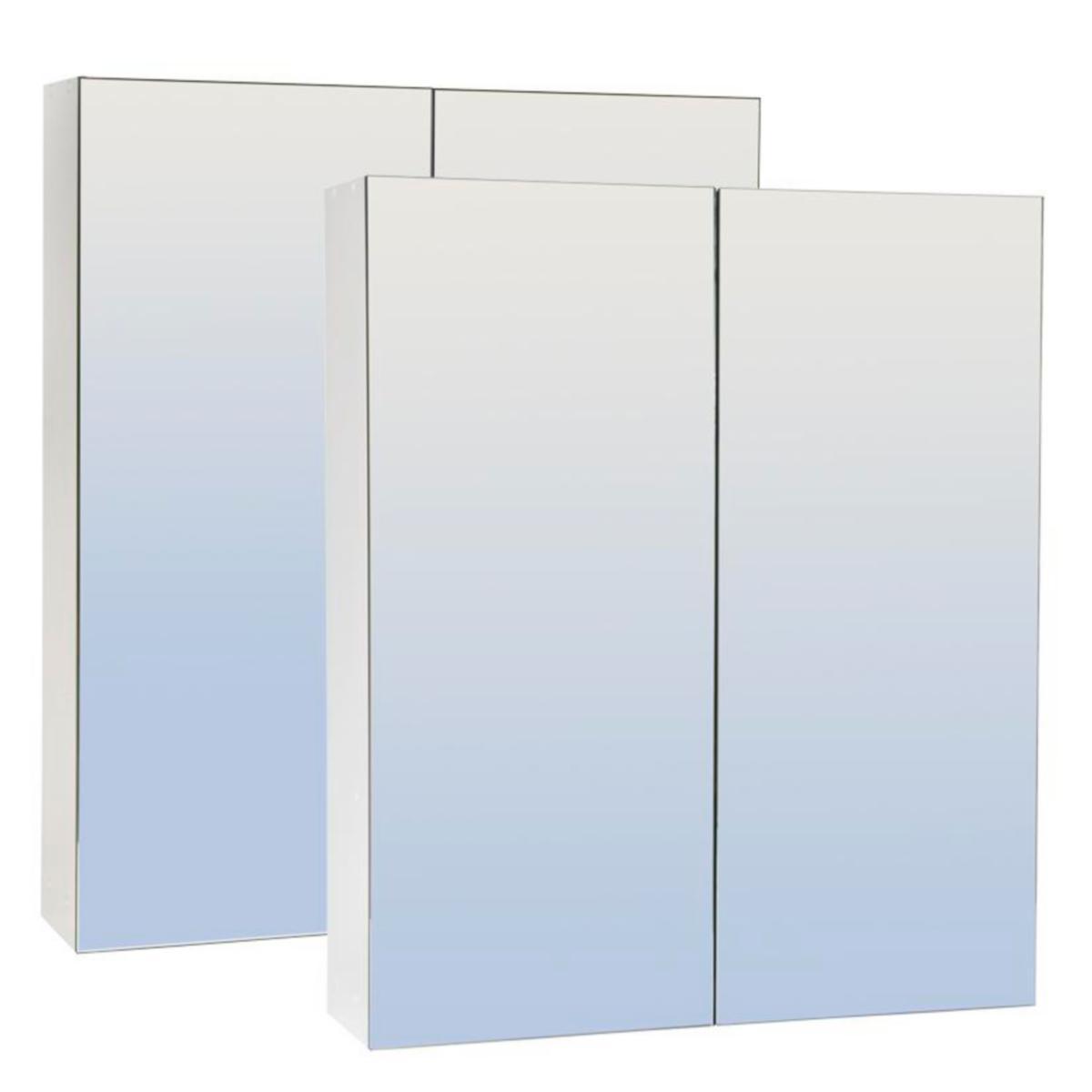 Badrumsskåp Skåform 6 Mirro/Cristallo - BADRUMSSKÅP SKÅFORM 6 MIRRO DUBBELSPEGLAR 550X650MM