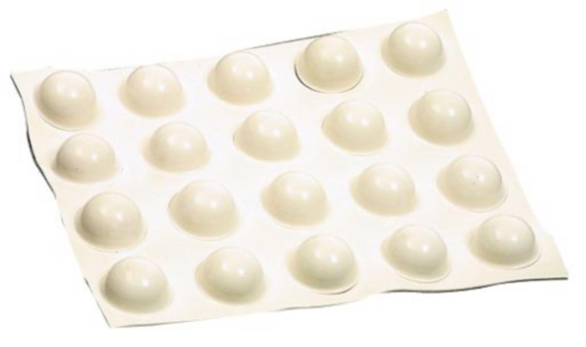 Gummibuffert A5017/A5027 - GUMMIBUFFERT A5017 VIT 20X10MM SJÄLVHÄFTANDE SB20