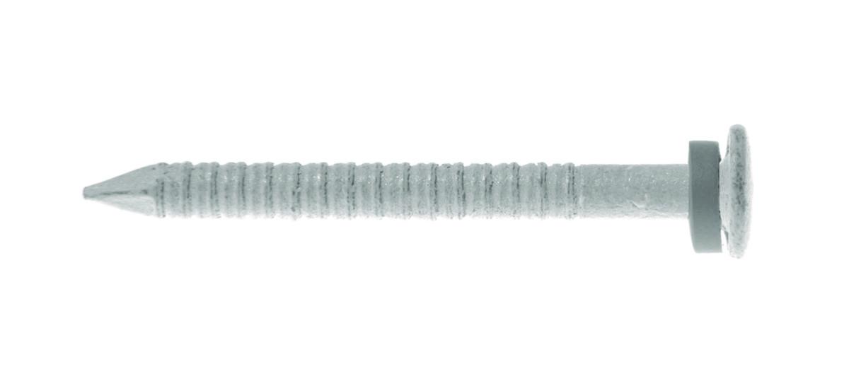Bleckspik lackerad Gunnebo med bricka - BLECKSPIK 30x2,5 FZB LACK VIT M BRICKA 250/PKT